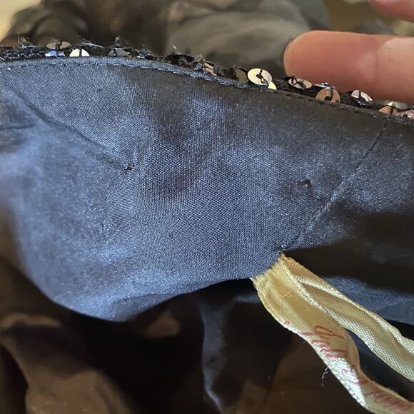 Joli Formal Dress Sz 20 Strapless Black Sequin Corset Tulle Ball Gown Prom - Picture 7 of 12